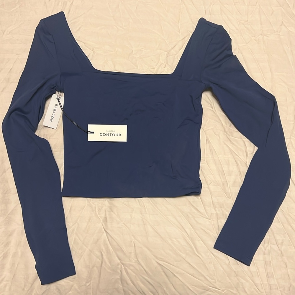 Square neck long sleeve